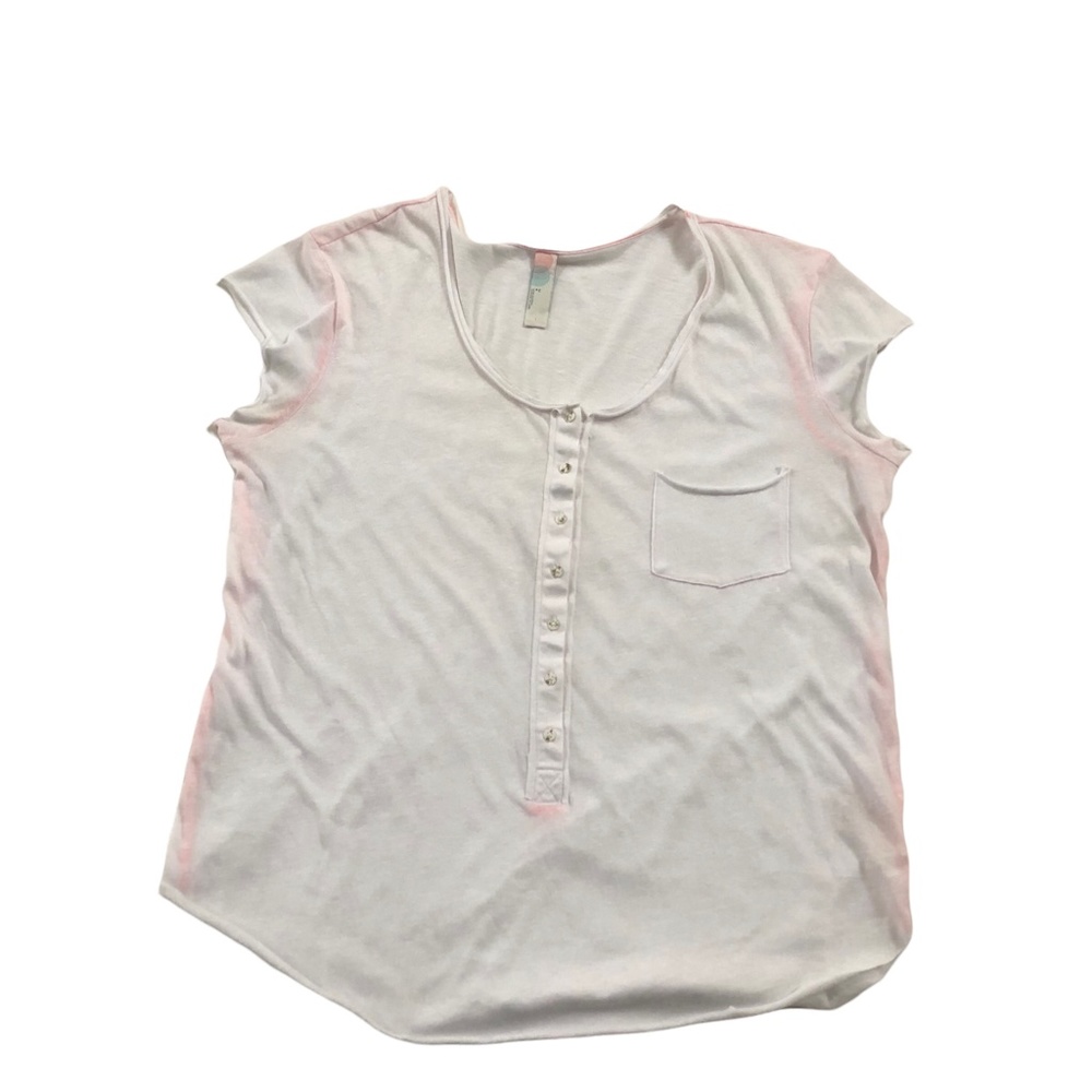 Free People Beach White Tee Shirt L